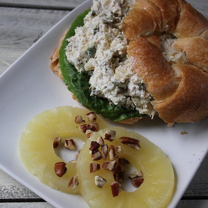 Pineapple Pecan Chicken Salad Cheeseball Mix